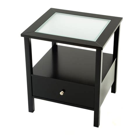 By picket house furnishings (34). Bianco Collection Black Glass Top End Table - 14697598 ...