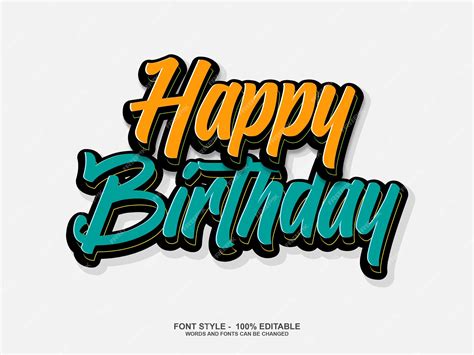 Happy Birthday Style Font