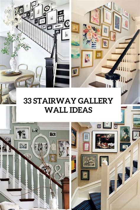 20 Stairway Gallery Wall Ideas