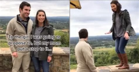 Mom Interrupts Son While He Was Proposing To His Girlfriend