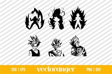 Goku Dragon Ball Z SVG Bundle Vectoranger