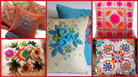 Luxury Hand Embroidered Cushions Designs Patterns Embroidery Patterns