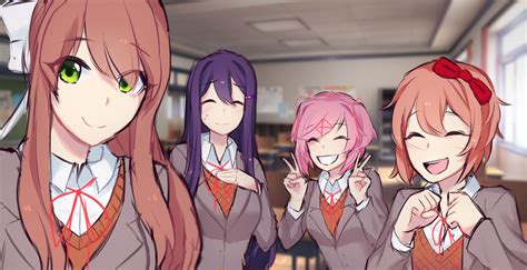 doki doki literature club by fucknah on deviantart