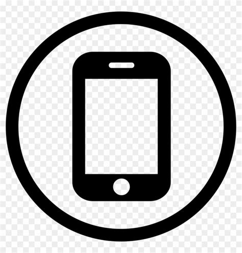 Mobile Icons Png Black And White Phone Icons Png Transparent Png