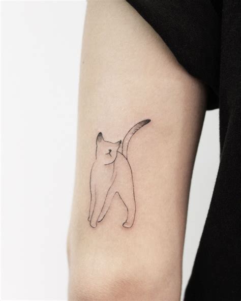 Cat Tattoo Animal Tattoos For Women Tattoos Minimal Cat Tattoo