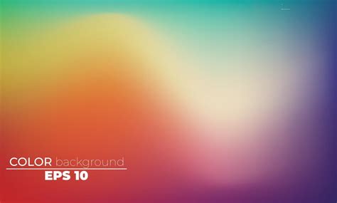 Abstract Blurred Gradient Mesh Background In Bright Colorful Smooth