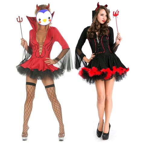 Buy Fancy Adult Red Sexy Devil Costume Adult Carnival Long Sleeve Red Devil