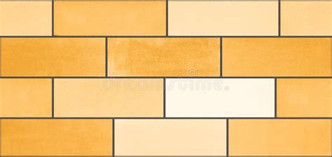 A Seamless Texture From Yellow Ceramic Bricks Stock Image Image Of