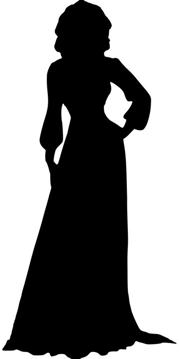 Silhouette Woman In Dress