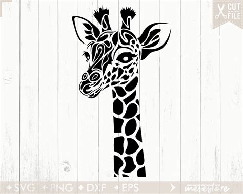 Giraffe Svg Giraffe Mandala Svg Printing Design Clipart Decal