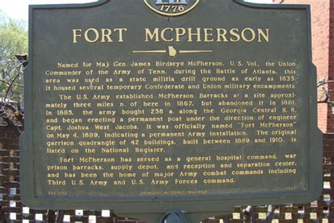 Fort Mcpherson Georgia Historical Society