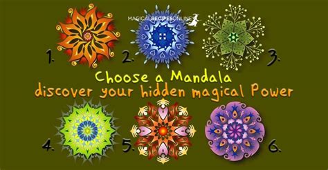 Choose A Mandala And Discover Your Hidden Magical Power Magical Recipes