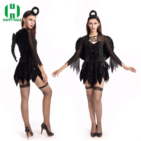 Buy Black Dark Devil Fallen Angel Costume Women Sexy