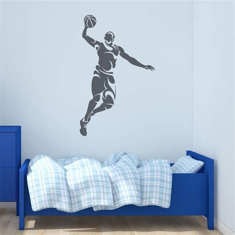 Abstract Basketball Player Wall Decal Sports Wall Decals Wall Decals