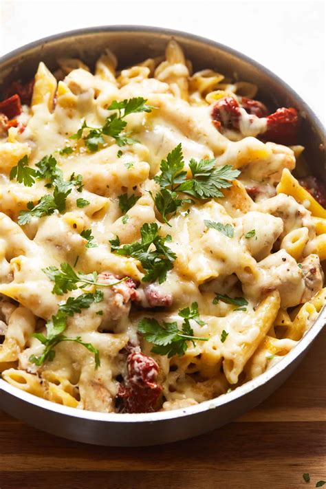 One Pan Southwest Chicken Alfredo Penne Story The Cookie Rookie