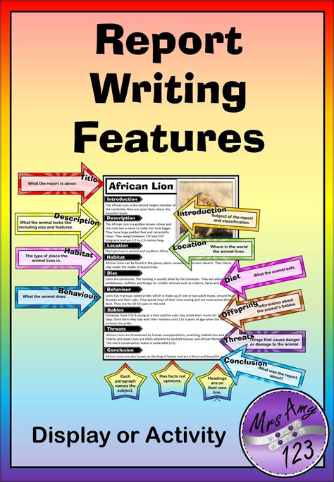 Report Writing Features Display Or Activity Designed By Teachers