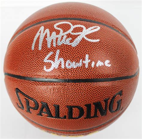 Lot Detail Magic Johnson Signed Spalding Io Basketball Wshowtime