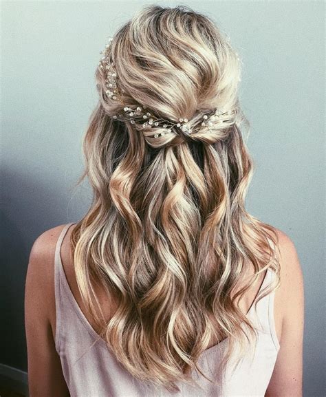 Half Up Wedding Hairstyles For Thin Hair