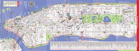 printable new york street map travel maps and major tourist in printable street map of