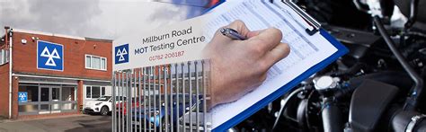 Car Mot Testing Stoke On Trent Milburn Road Mot Testing Centre England
