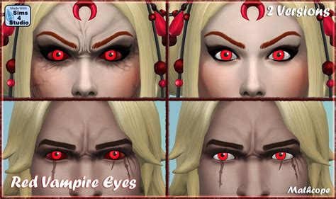 My Sims 4 Blog Red Vampire Eyes By Mathcope