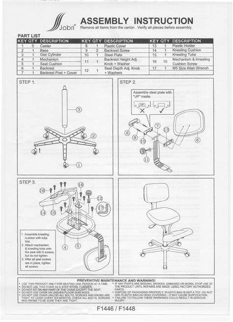 We noticed that some buyers of this kind of office/computer chair have some difficulties in assembling it. Jobri F1446 BetterPosture Jazzy Ergonomic Kneeling Chair