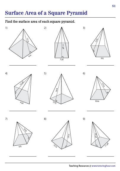 32 Surface Area Of Prisms And Pyramids Worksheet Support Worksheet