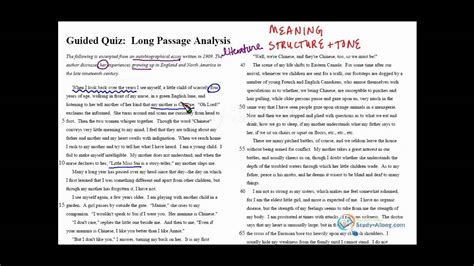 Here are ten tips for a positive, productive critiquing experience SAT Critical Reading Passage Analysis Sample - YouTube