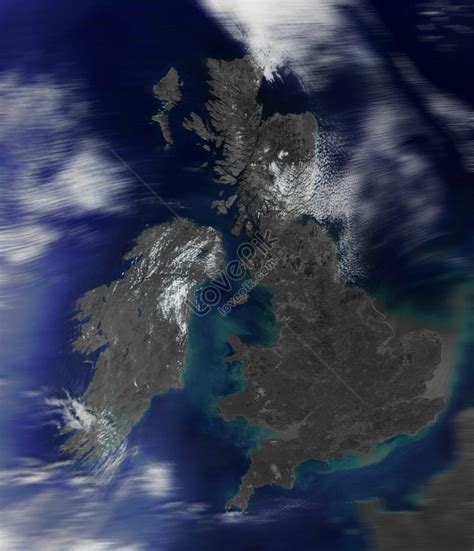 3d Visualization Of Great Britain Using Space Data From Nasa Picture