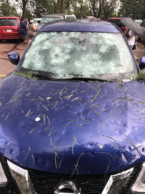 Most of the hail was near carlyss. Just A Car Guy: Baseball sized hail beat up Colorado ...