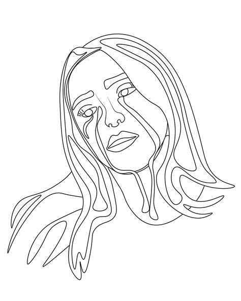 Easy Drawing Of Billie Eilish Outline