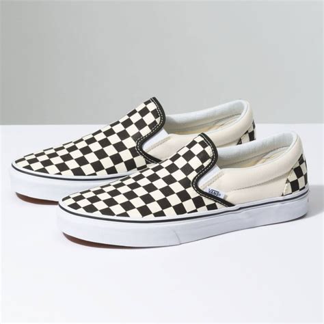 Vans black white checkered old skool sneakers shoes mens sz 14 mid tops. VANS Classic Checkerboard Slip-On - Quest Queenstown