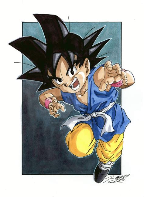 Kid Goku Dbgt By Jesseofficialsketch On Deviantart