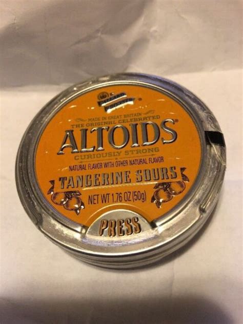 Vintage Altoids Tangerine Sours Empty Collectors Tin Discontinued Ebay