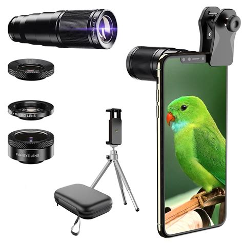Apexel 2023 All New Hd Phone Camera Lens Kit 4in1 Telephoto Zoom
