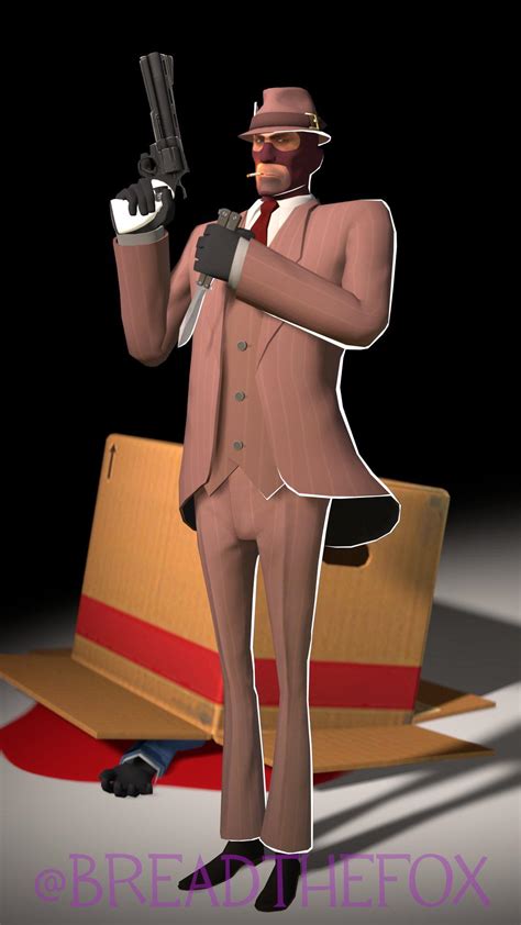 a render of the spy from tf2 i made r tf2