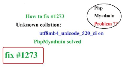 Unknown Collation Utf Mb Unicode Ci L L I G