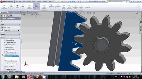 Solidworks For Beginner Move Component Collision Detection Youtube