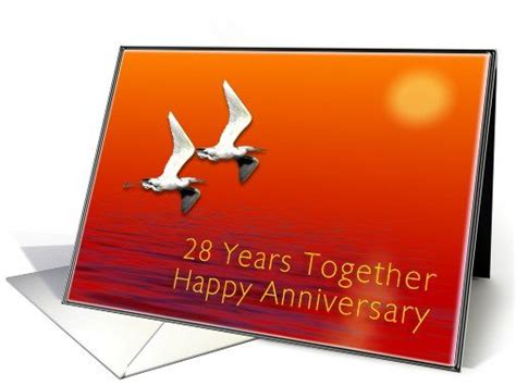 Happy 28th Anniversary Journey Together Card Happy 28th Anniversary