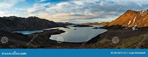 Langisjor Lake Iceland Stock Photo Image Of Landscape 201267116