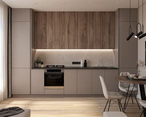 Apartment On Behance Kitchen Design Modern Small Minimal Kitchen