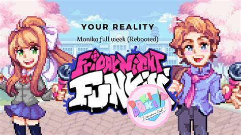Your Reality Fnf Monika Full Week Rebooted Youtube