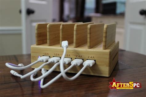 Inkotimes 5 Port Usb Bamboo Charging Station Review