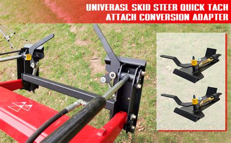 Ebesttech 2 Pcs Universal Skid Steer Quick Tach Conversion