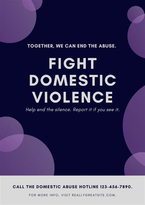 Free Domestic Violence Posters Templates To Customize Canva