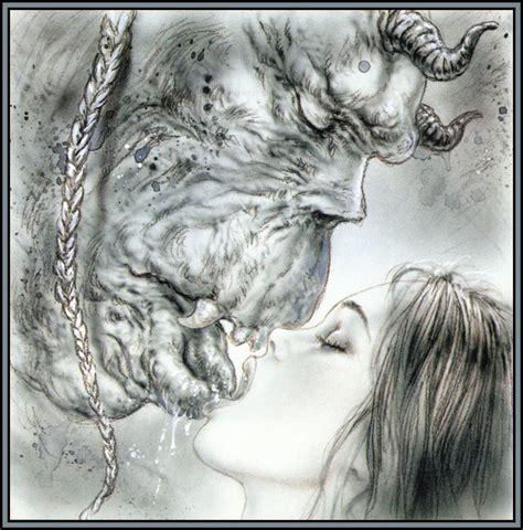 Rule 34 Female French Kiss French Kissing Human Kissing Luis Royo Male Monster Ogre Size