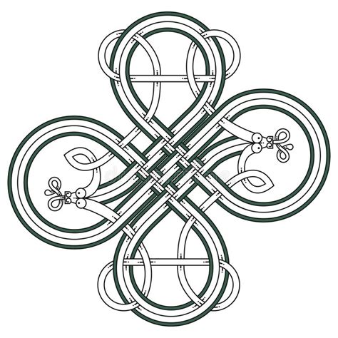 Celtic Snakes Knot Ornaments In Tribal Style Stock Vector