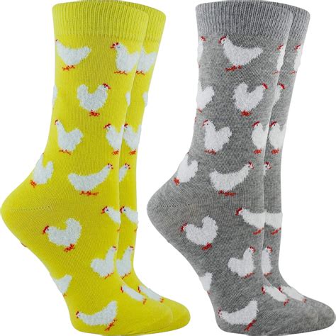Whd Chicken Socks For Women With Fuzzy Feather Chickens Chicken