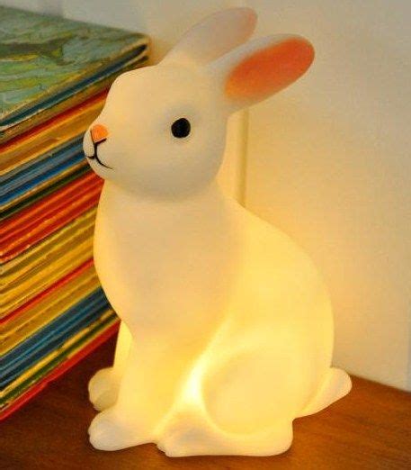 This Is The Most Sweet Traditional Looking Night Light A Beautiful White Rabbit Shaped Led