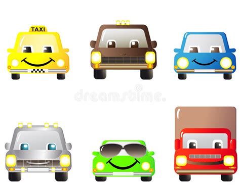 Set Of Cartoon Cars Stock Vector Image Of Automobile 20744694